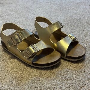 Cat & Jack Shiny Gold Kids Sandals